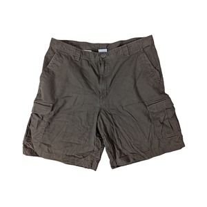 Columbia Omni Shade Sun Protection Cargo Brown Cotton Shorts Mens Size 40 x10 S1